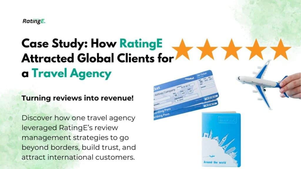 Reputation management for travel agency